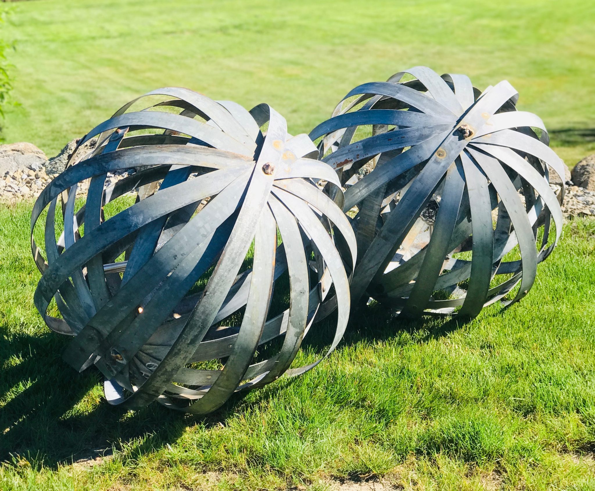 Metal Garden Sphere, Garden Art, Garden Sculpture Michael Macmillan